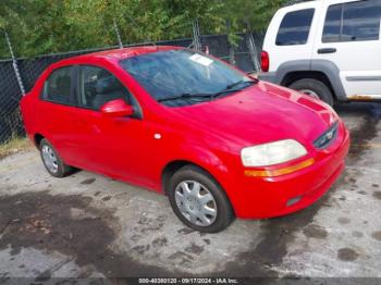  Salvage Chevrolet Aveo