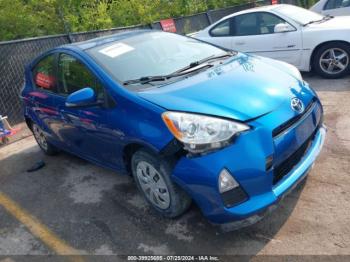  Salvage Toyota Prius c