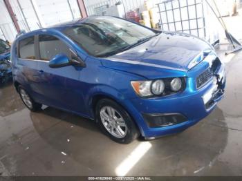  Salvage Chevrolet Sonic