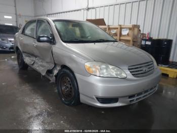  Salvage Toyota Corolla