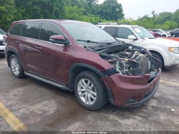  Salvage Toyota Highlander