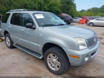  Salvage Mercury Mountaineer