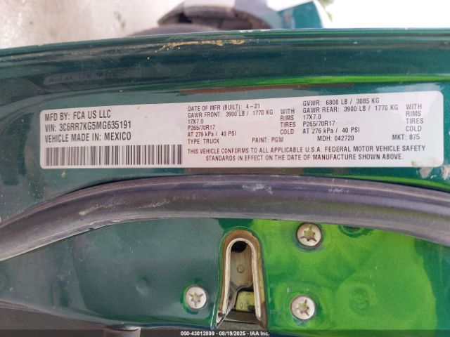 Ram 1500 Tradesman  4x4 5'7 Box Image 4