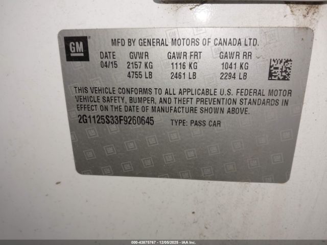 Chevrolet Impala 2lt Image 6