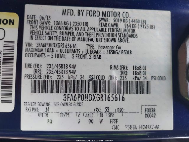 Ford Fusion Se Image 7
