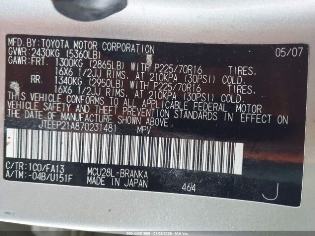 Toyota Highlander V6 Image 8