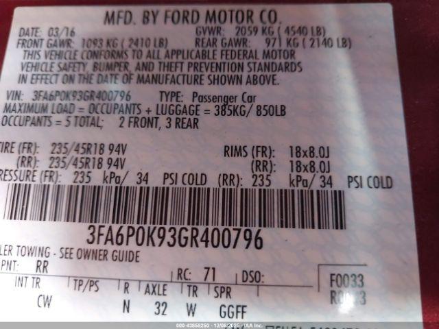 Ford Fusion Titanium Image 15