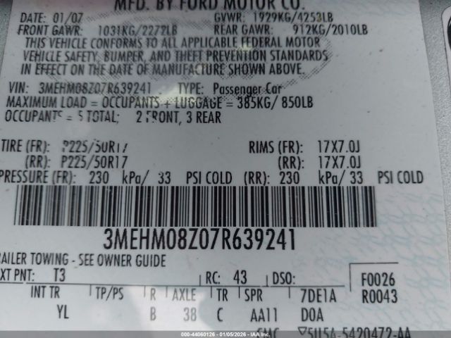 Mercury Milan I4 Premier Image 7