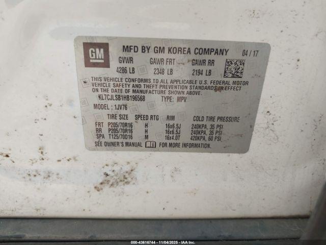 Chevrolet Trax Lt Image 9