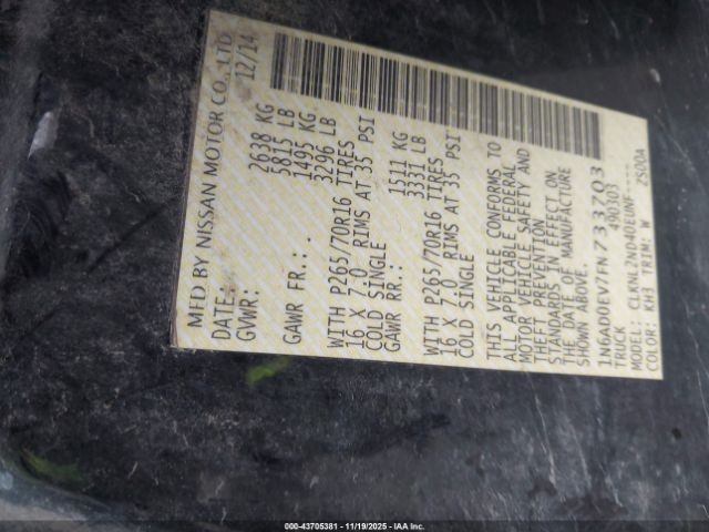 Nissan Frontier Sv Image 13