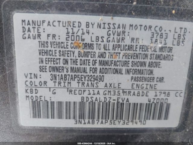 Nissan Sentra Sv Image 9