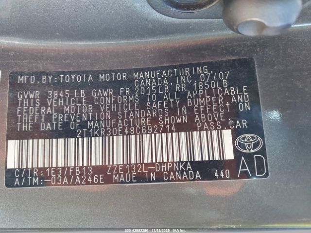 Toyota Matrix Xr Image 10