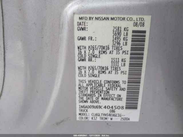 Nissan Frontier Se Image 15