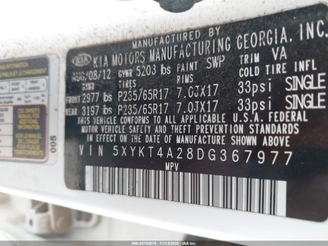 Kia Sorento Lx V6 Image 10