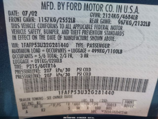 Ford Taurus Se Image 2